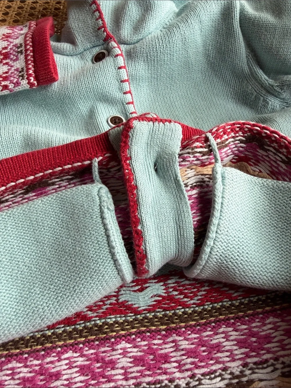 Vintage 2006 Janie and Jack Hooded Cardigan Sweater